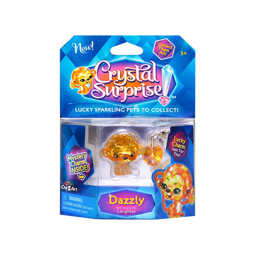 CRYSTAL SURPRISE Блестящо животинче с 2 талисманчета