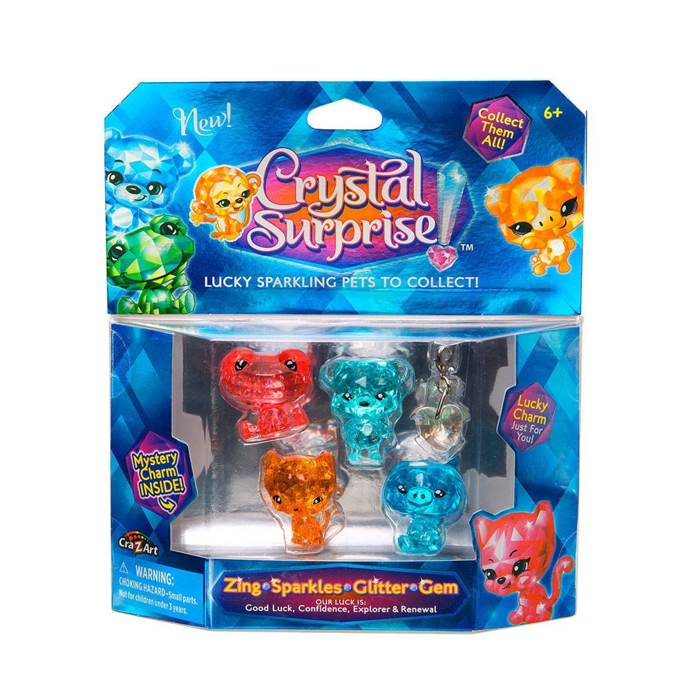 CRYSTAL SURPRISE Блестящи животинчета с 2 талисманчета