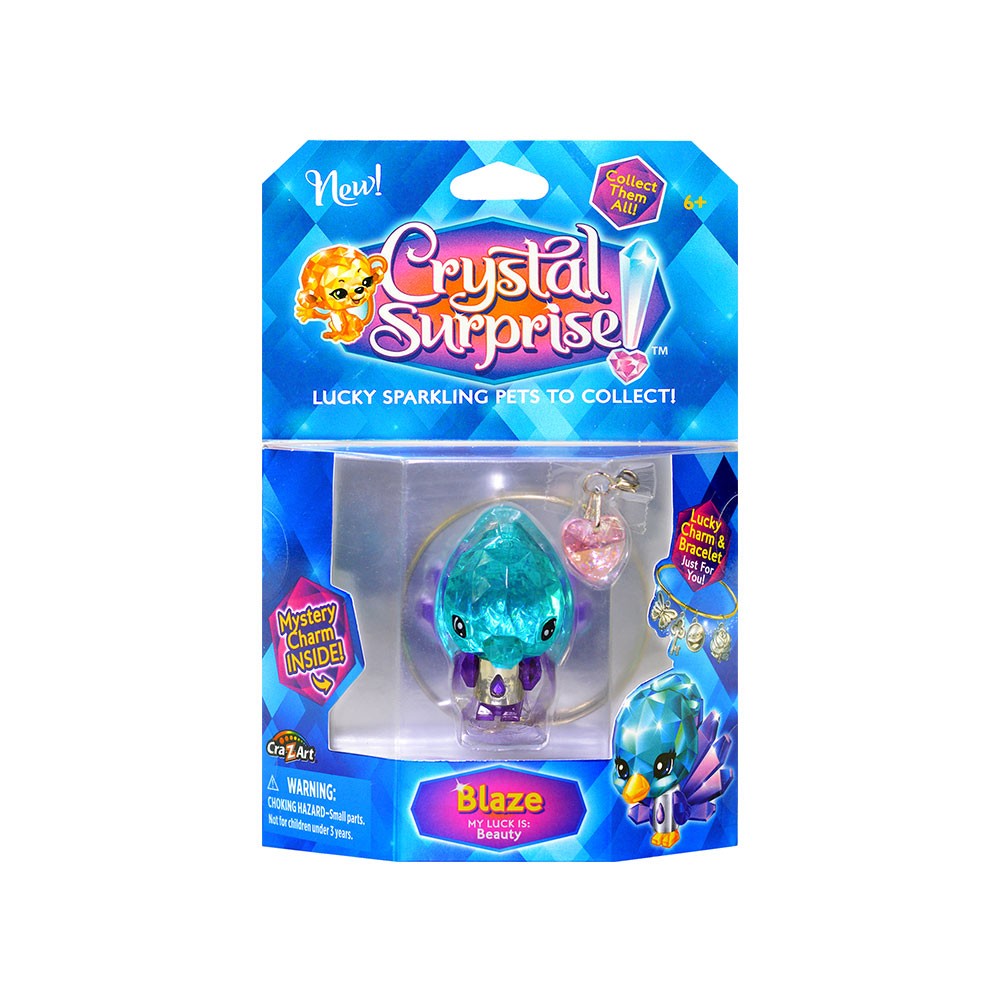 CRYSTAL SURPRISE Блестящо животинче с 2 талисманчета и гривна