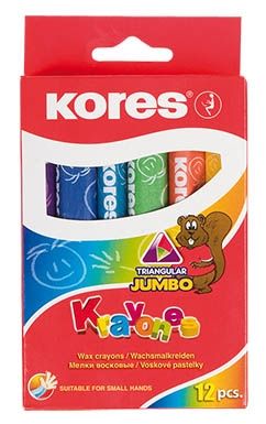 Пастели KORES KRAYONES 12 цв. големи