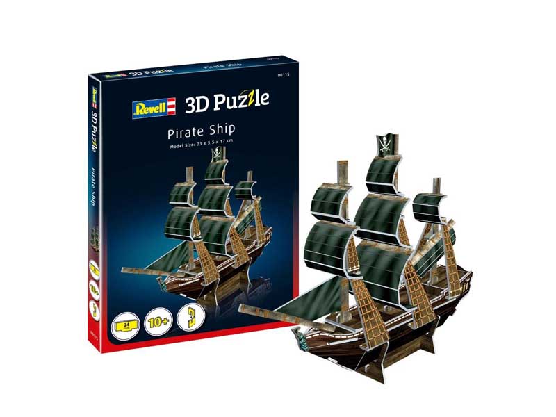 Мини пъзел 3D – Пиратски кораб