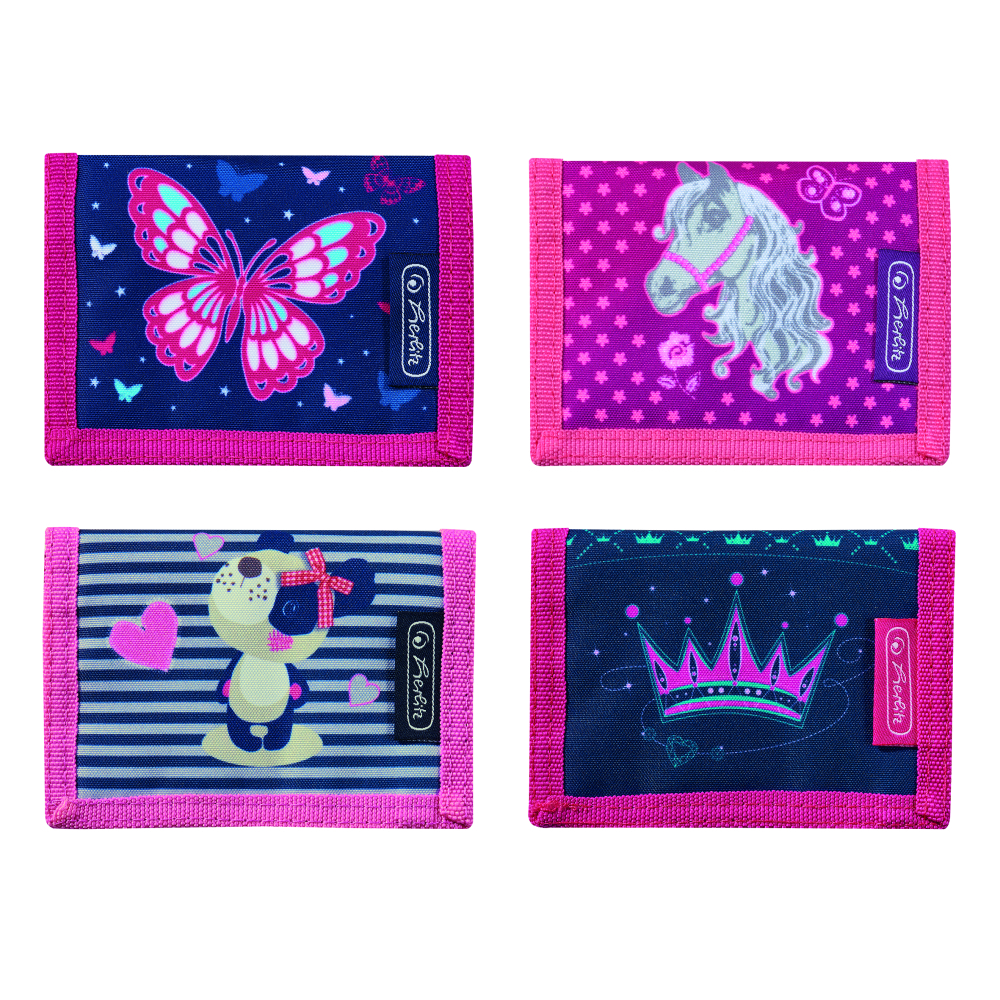 Портмоне с лепка за момиче Butterfly, Horse, Sweety, Crown