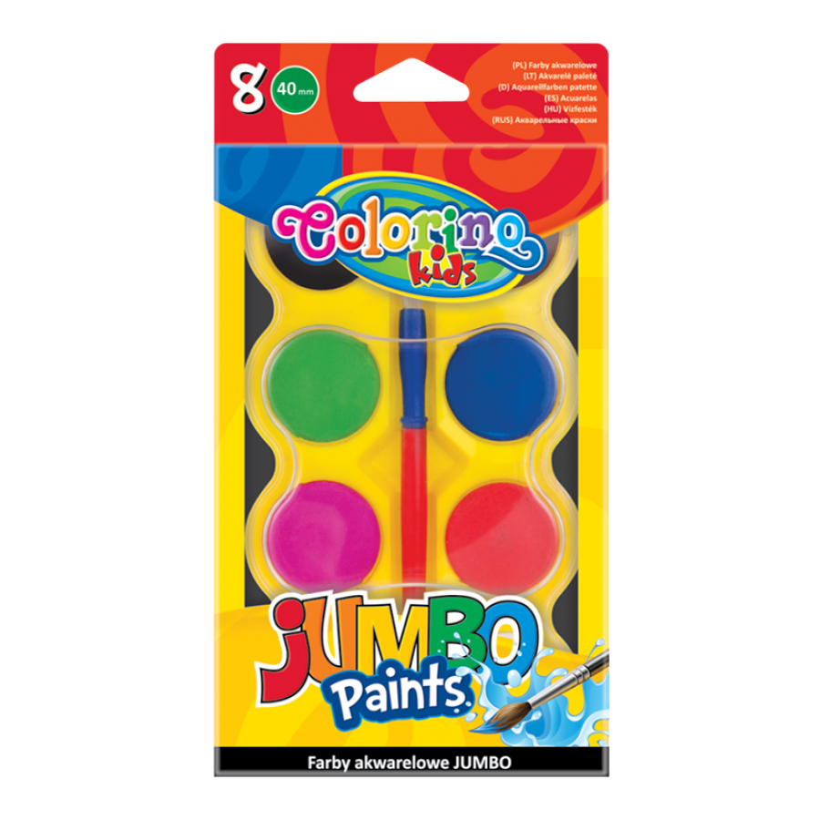 АКВАРЕЛНИ БОИ 8 ЦВЯТА JUMBO