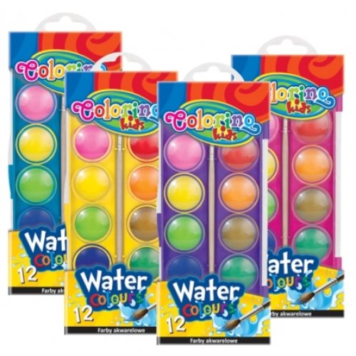 COLORINO KIDS АКВАРЕЛНИ БОИ 12 ЦВЯТА МАЛКА КУТИЯ