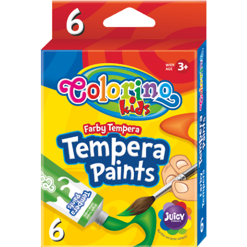 COLORINO KIDS ТЕМПЕРНИ БОИ 6 ЦВЯТА В ТУБИ