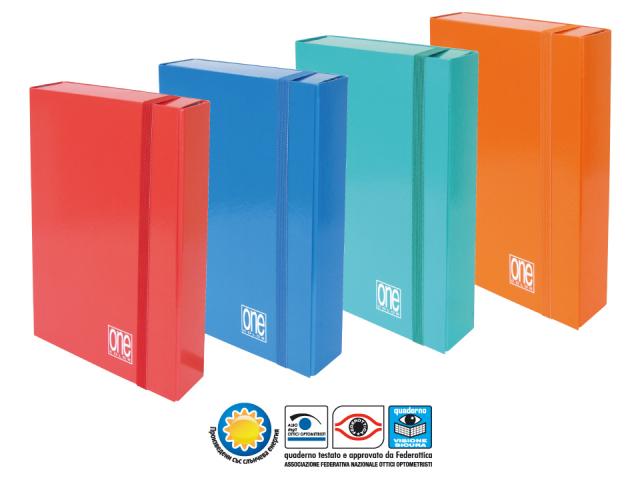 Кутия с ластик One Color 250х350х70, картон