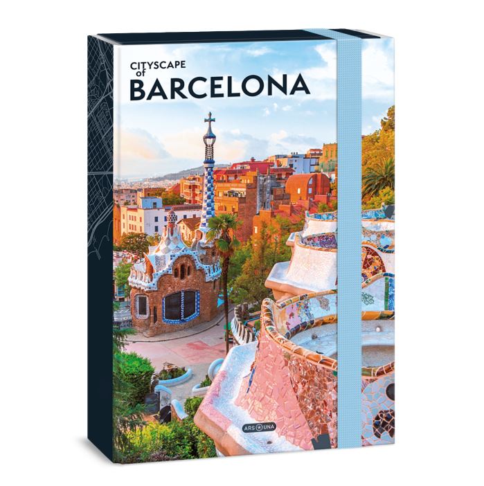 Кутия с ластик А4 Ars Una Cityscape - Barcelona
