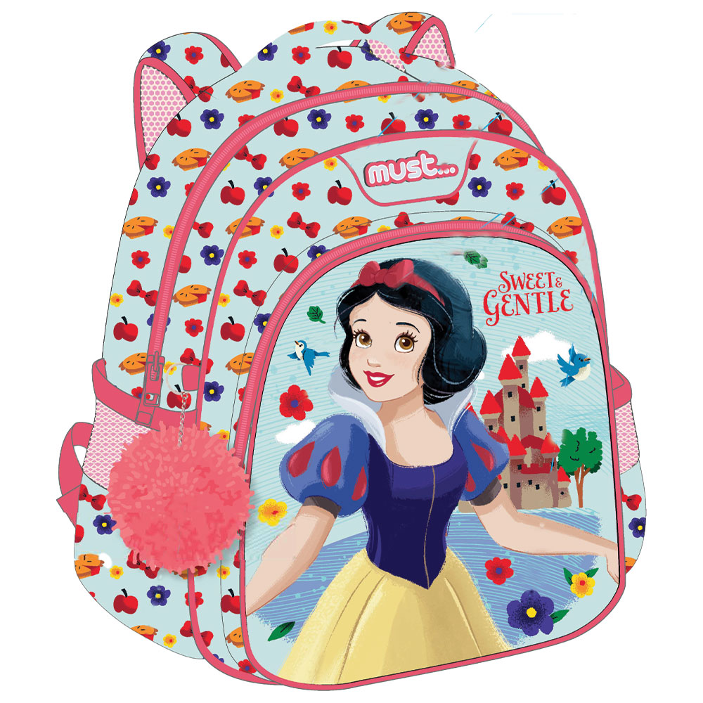 Раница детска с 2 ципа Snow White, 31x27x10
