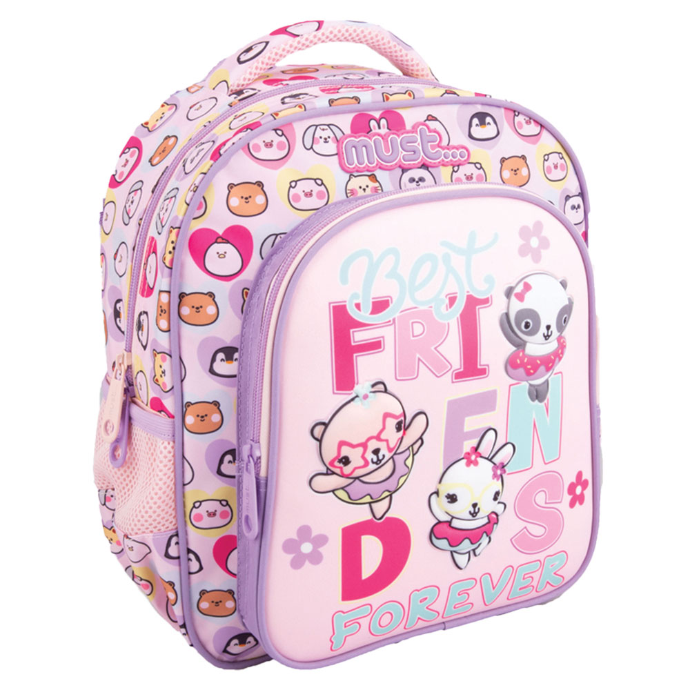Раница детска с 2 ципа Best Friends Forever, 31x27x10