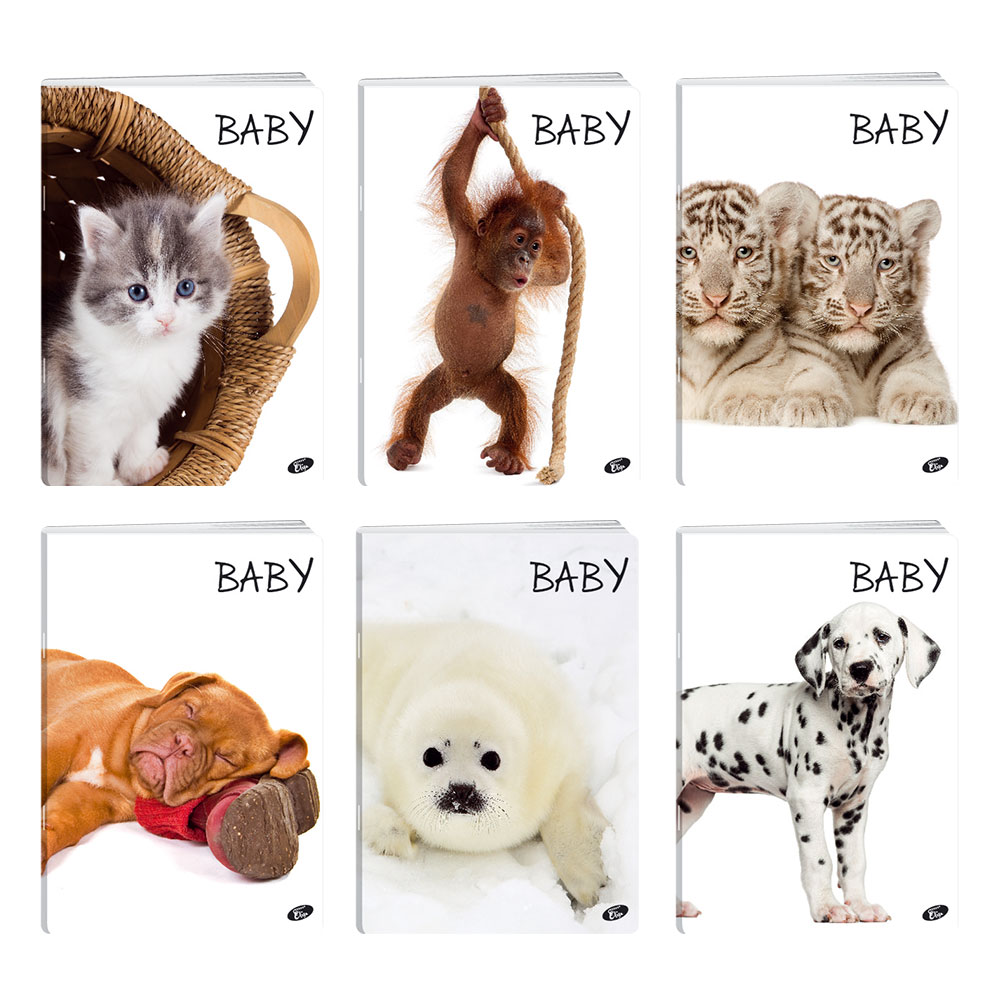 Тетрадка A4 UV Baby, 60+2 л.ред, 70 г/м2