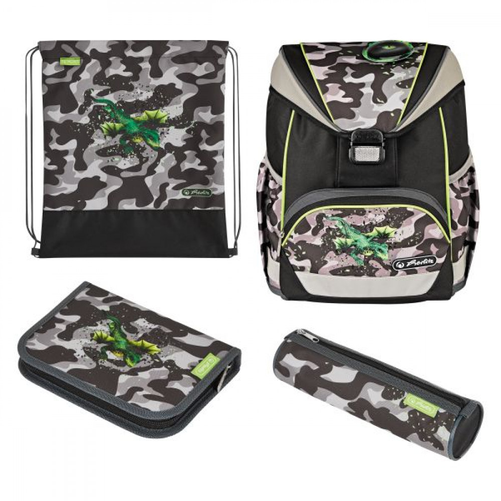 Чанта-раница UltraLight Plus Camo Dragon - herlitz