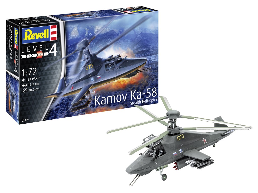 Въртолет Камов Ka-58 Стелд – сглобяем модел