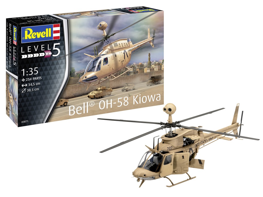 Въртолет OH-58 Kiowa – сглобяем модел