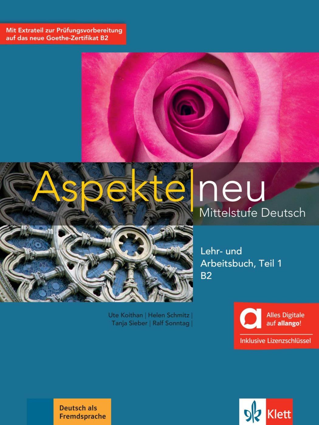 Aspekte neu - B2, Mittelstufe Deutsch: Lehr- und Arbeitsbuch, Teil 1, Hybride Ausgabe / Немски език - ниво B2: Учебник и учебна тетрадка + код