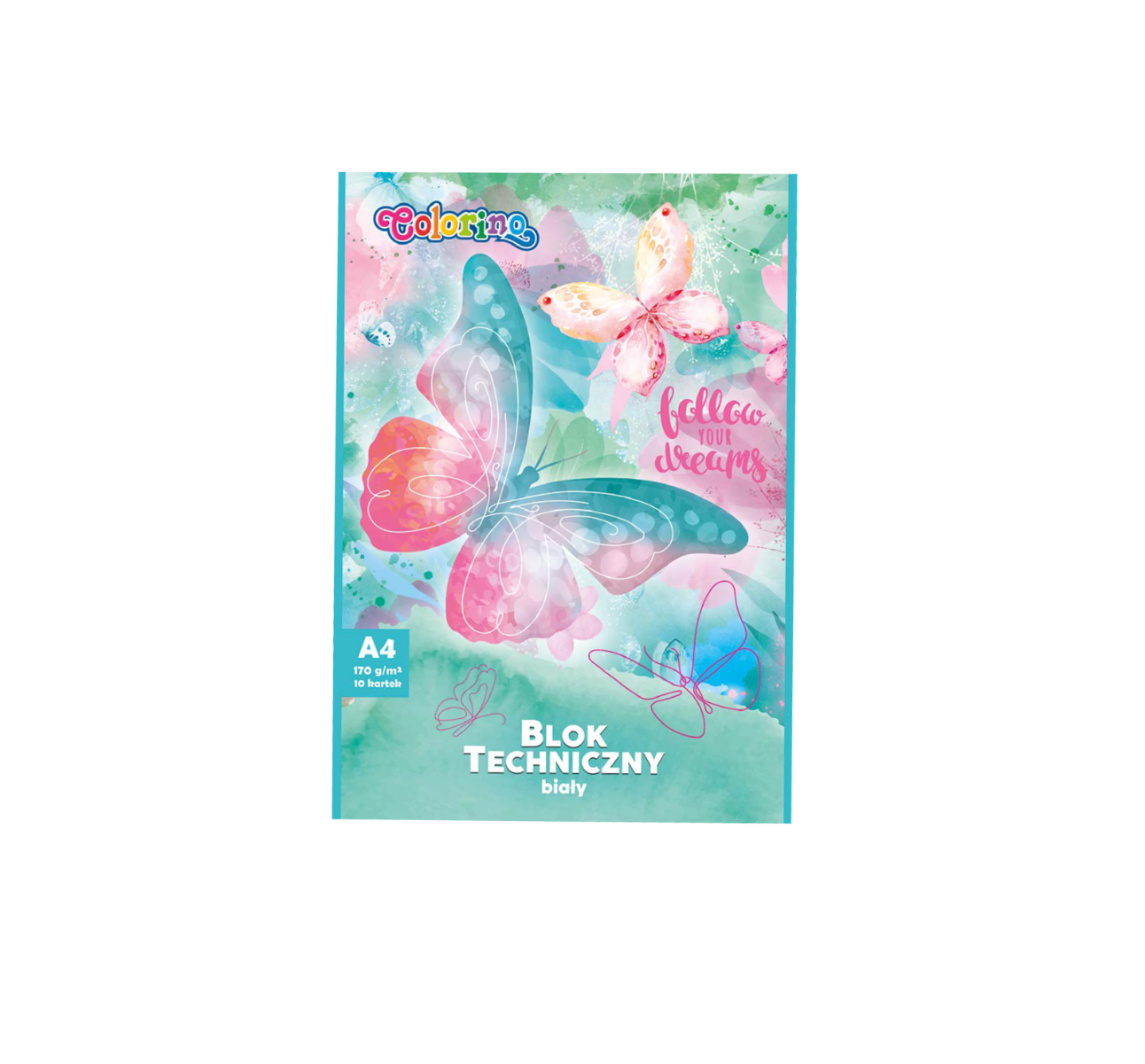 Блок за рисуване A4 20 л. 170 г Dreams Colorino