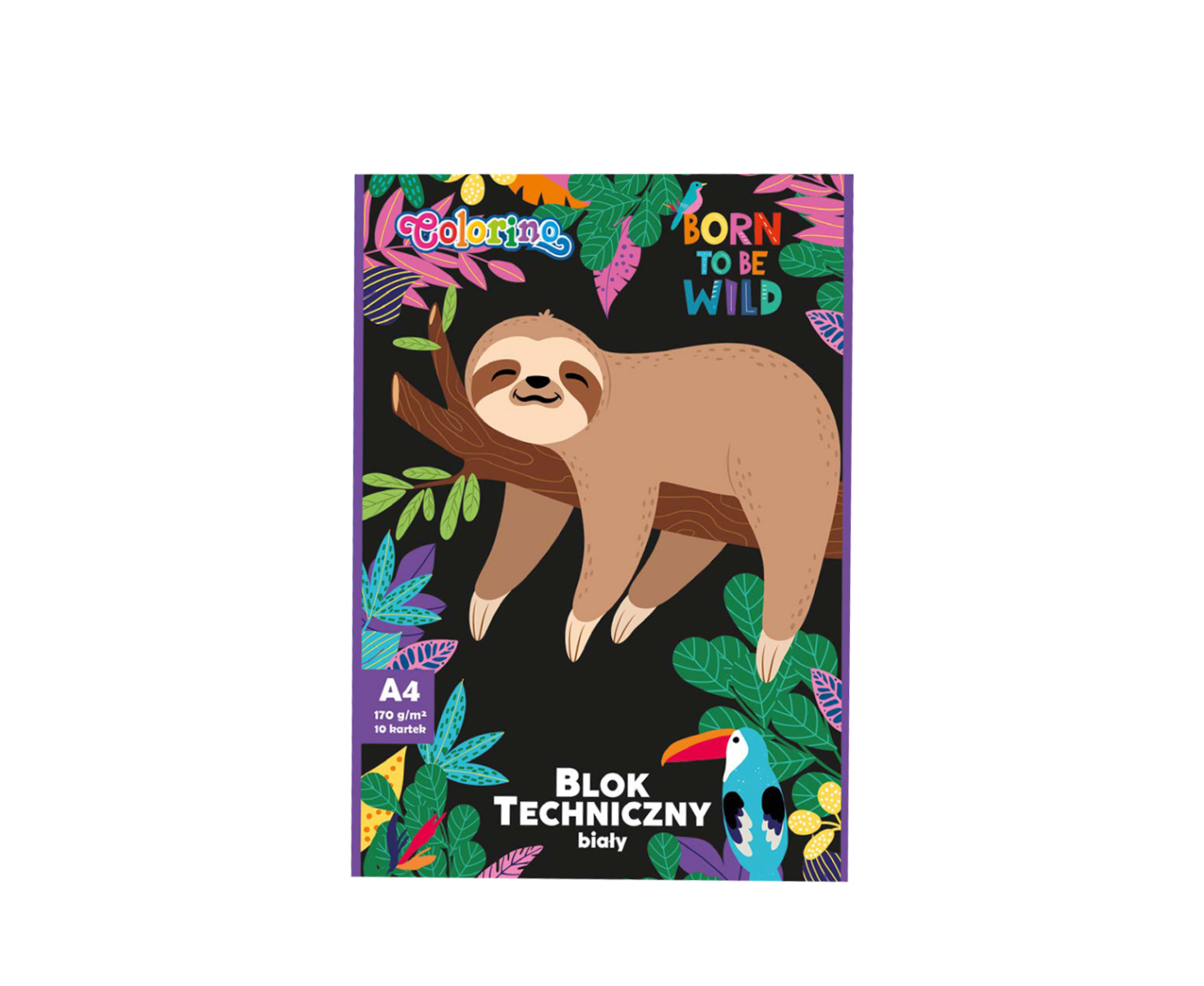 Блок за рисуване A4 20 л. 170 г Wildkid Colorino
