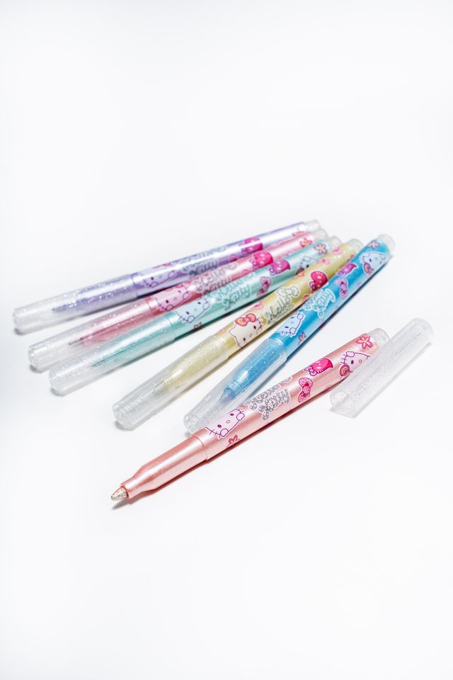 Брокатни флумастери 6 цвята Colorino Hello Kitty Pastel