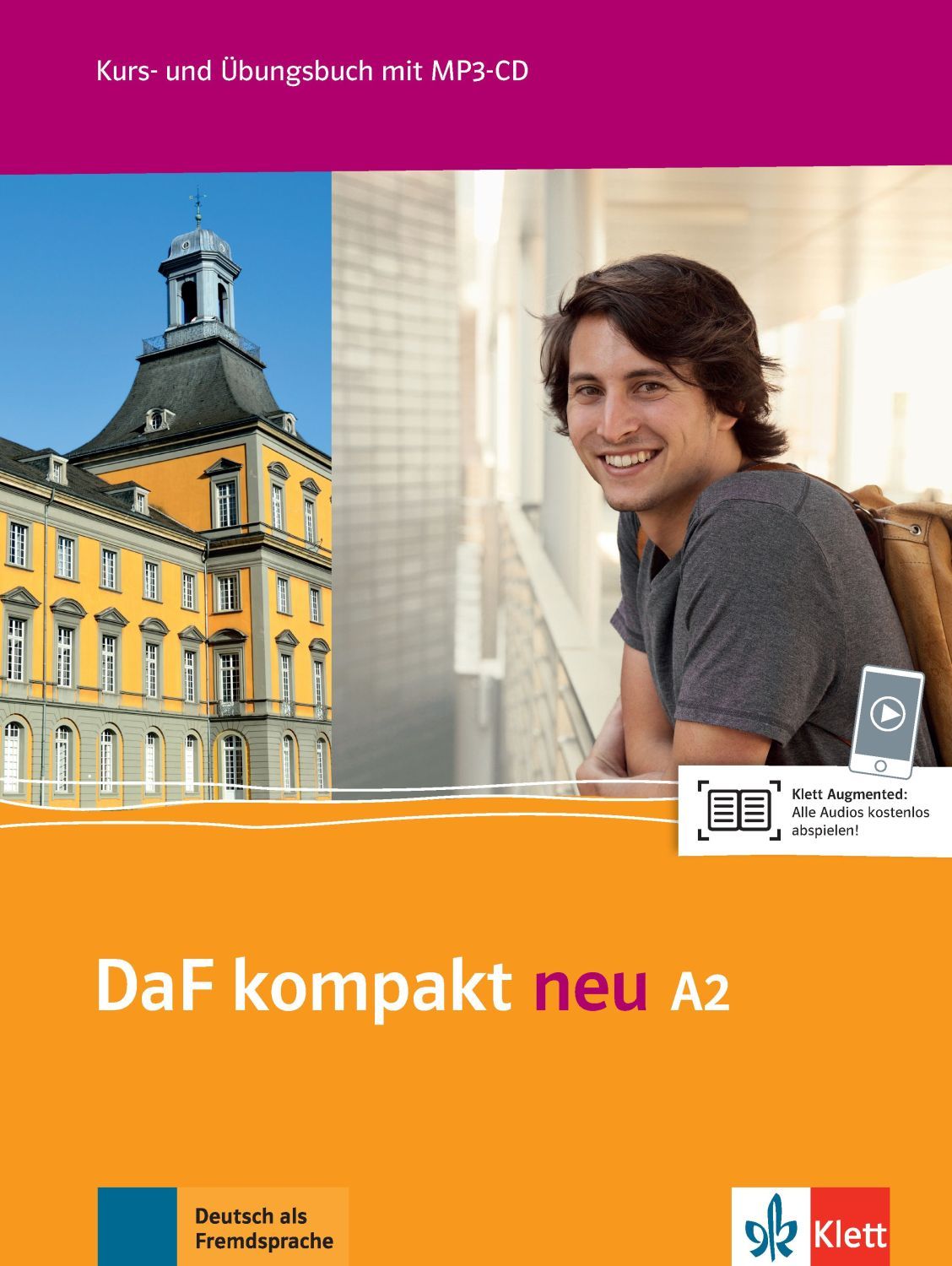 DaF kompakt Neu A2: Kurs- und Ubungsbuch + MP3-CD / Немски език - ниво A2: Учебник и учебна тетрадка + MP3-CD