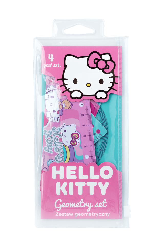 Геометричен комплект 4 части Hello Kitty Pastel