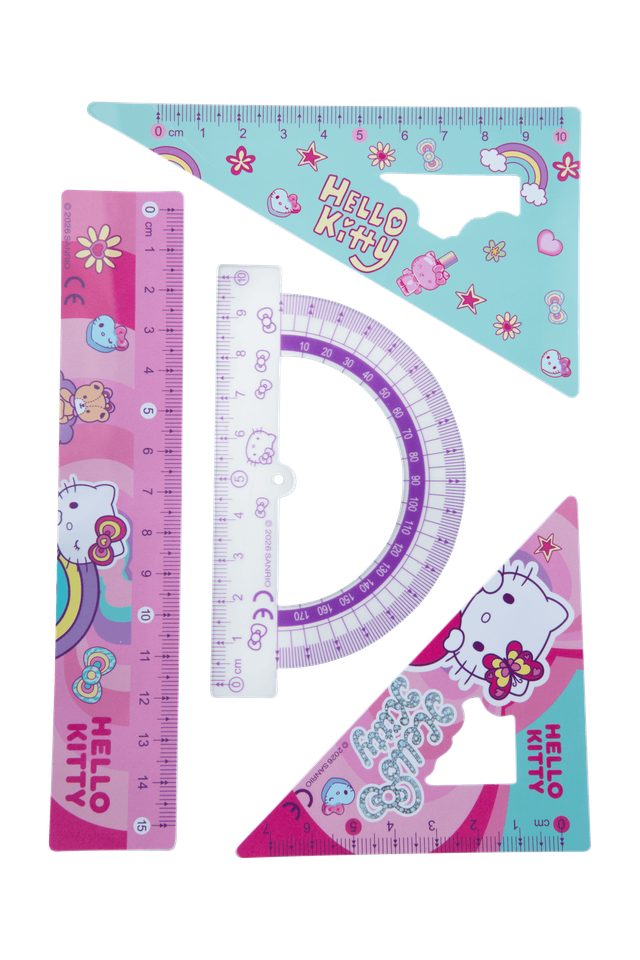 Геометричен комплект 4 части Hello Kitty Pastel