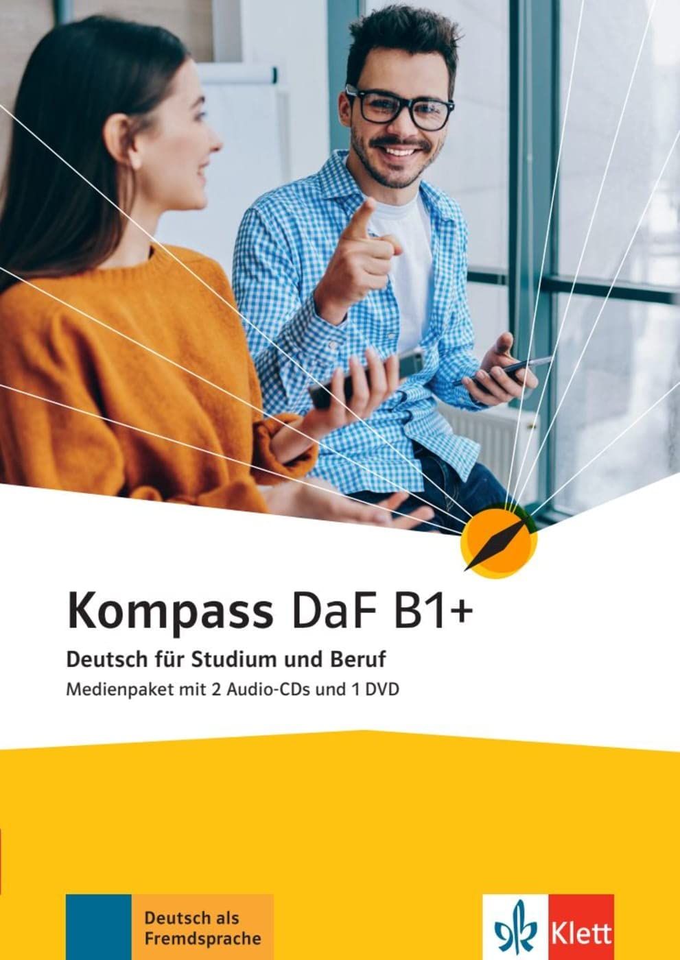 Kompass (DaF) B1+ Deutsch für Studium und Beruf Medienpaket: CDs + DVD / Немски език - ниво B1+: 2 CD + DVD