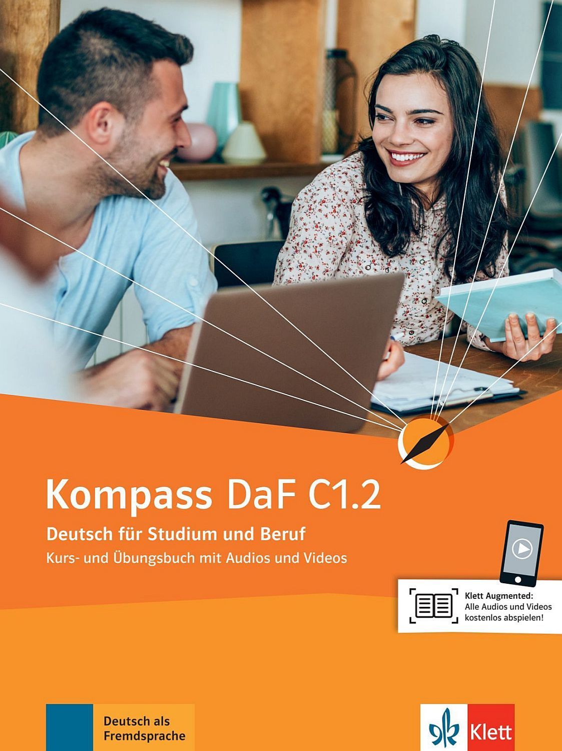 Kompass (DaF) C1.2 Kurs und Ubungsbuch mit Audios und Videos