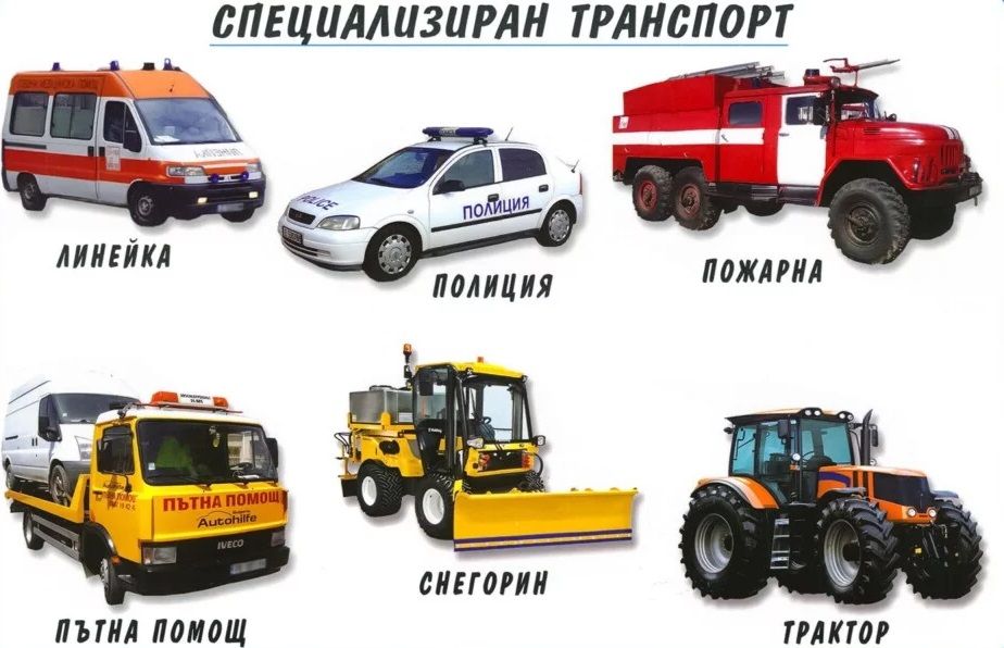 Мини табло: Специализиран транспорт
