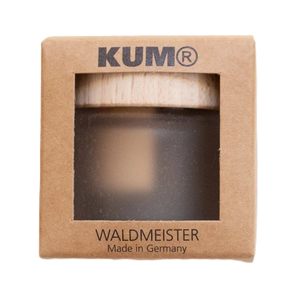 Двойна острилка със стъклен контейнер KUM Waldmeister, ф 8/11 мм, дървена