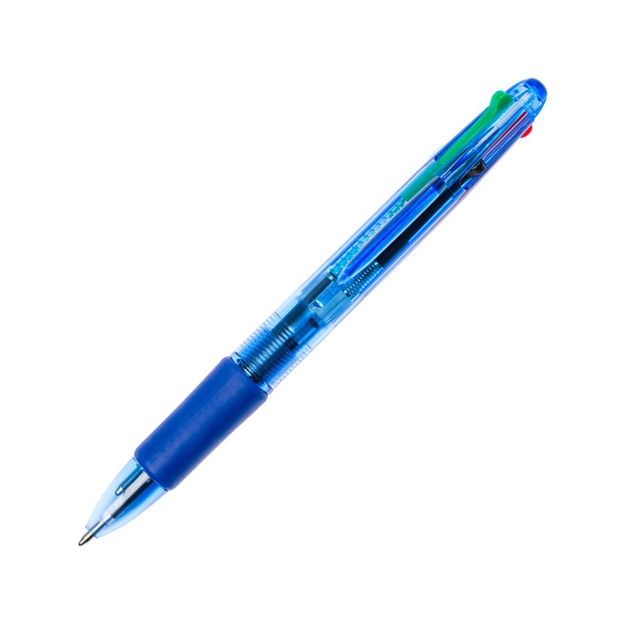 Химикалка Q-Connect, 0.7 мм, 4 цвята