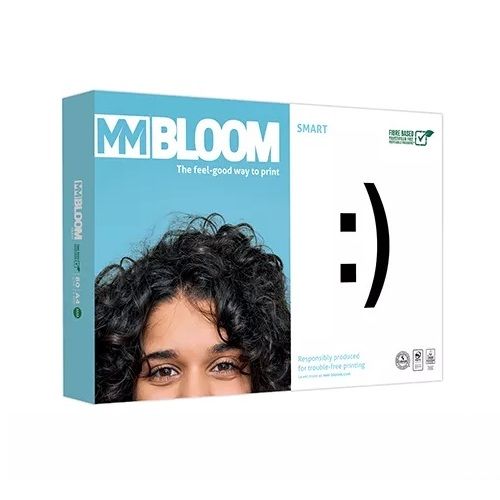 Копирна хартия Bloom Smart, А4, 80 г, бяла, CIE белота 153, PEFC, пакет 500 л.