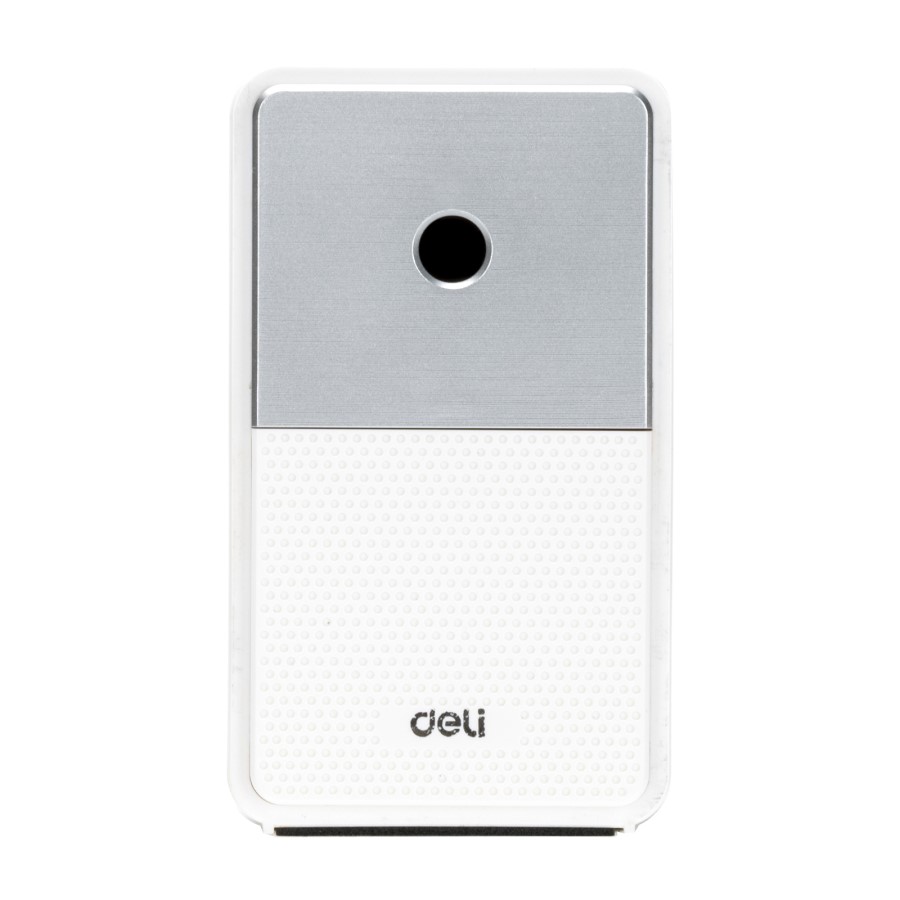 Настолна единична острилка с контейнер Deli Retro E71160, ф 8 мм, 106х63х111 мм, бяла