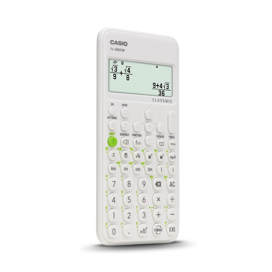 Научен калкулатор CASIO Classwiz fx-350CW, 10+2 dgt, 290+ функции, 162х77х14 мм, сив