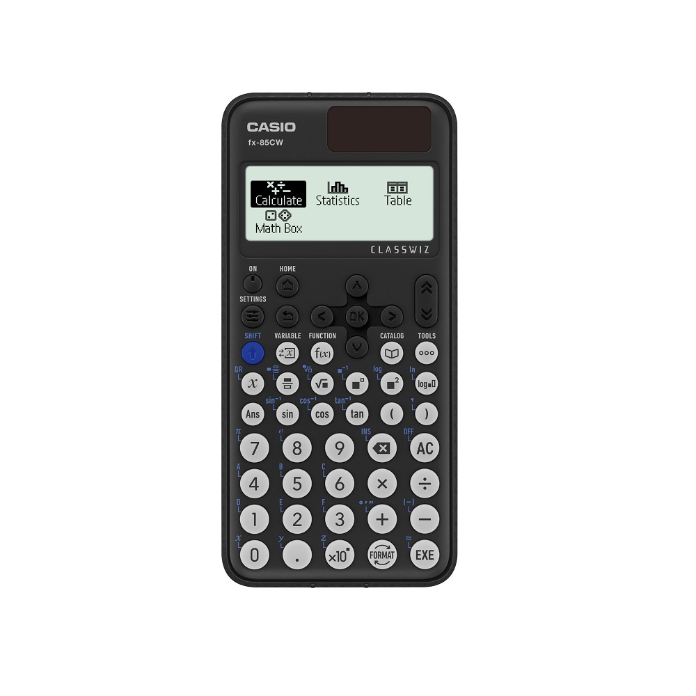 Научен калкулатор CASIO Classwiz fx-85CW, 290+ функции, 162х77х10.7 мм, черен