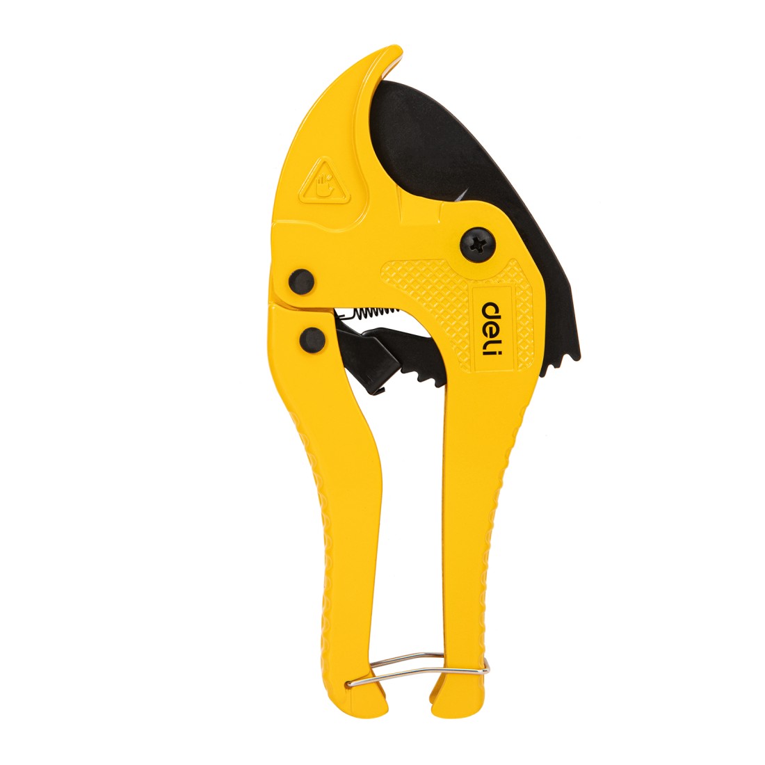 Ножица за PVC/PPR тръби Deli TOOLS EDL350042, 42 мм, алуминиева, жълта