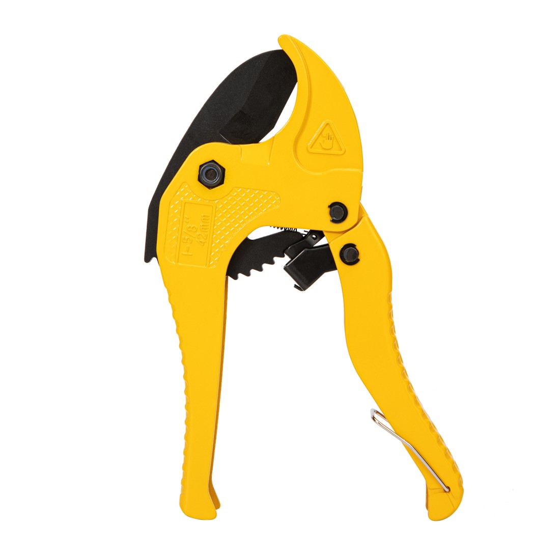 Ножица за PVC/PPR тръби Deli TOOLS EDL350042, 42 мм, алуминиева, жълта