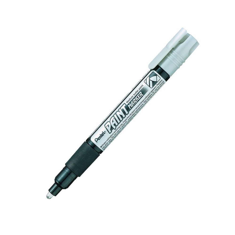 Paint маркер Pentel MMP20, объл връх 4 мм, сребърен
