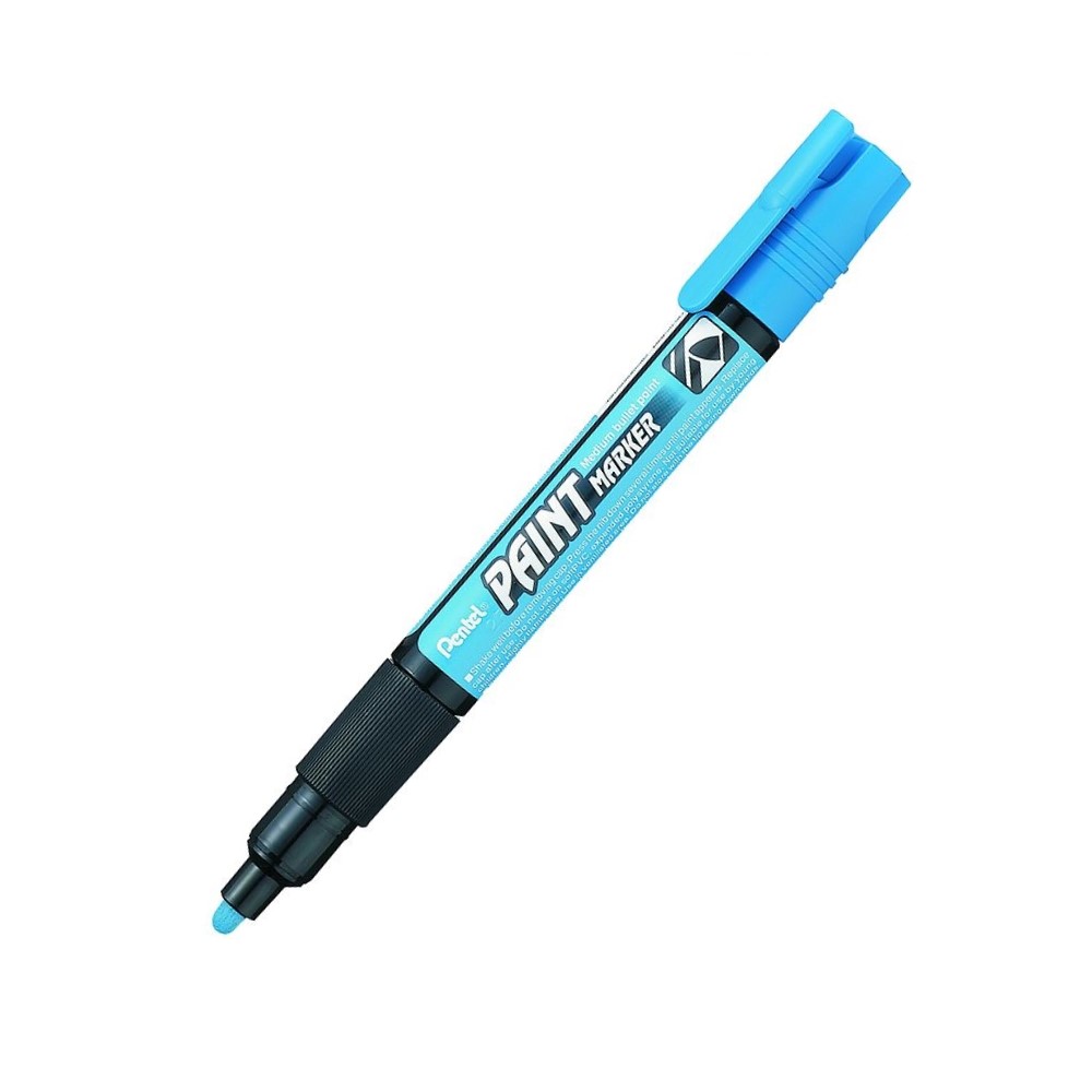 Paint маркер Pentel MMP20, объл връх 4 мм, светлосин