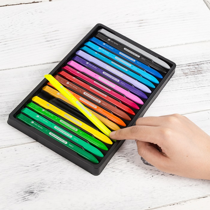 Пастели пластик Deli Color Emotion EC20010, ф 8 мм, 60 мм, 18 цвята