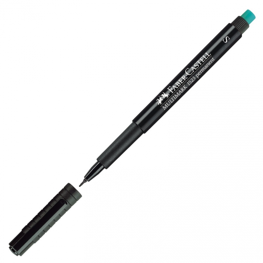Перманентен маркер Faber-Castell 152399 OHP-S, 0.4 мм, черен