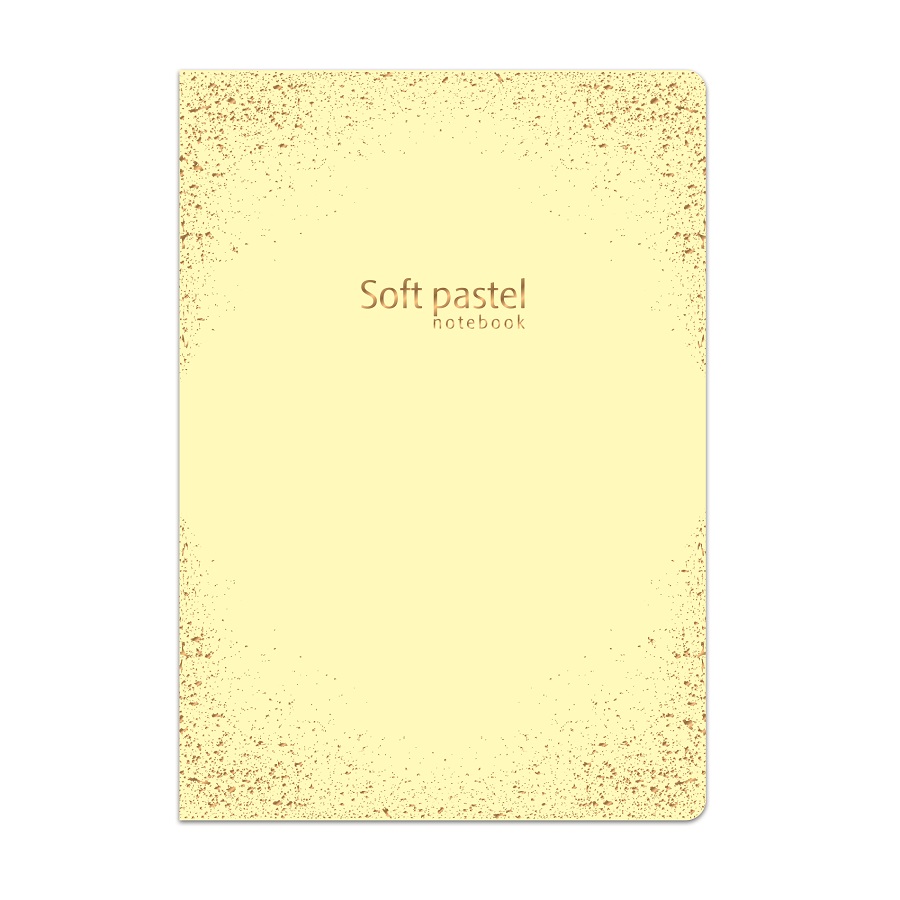 Тетрадка LASTVA Soft Pastel, A4, 52 л., линиран офсет 80 г, корица 300 г, мат ламинат, релеф