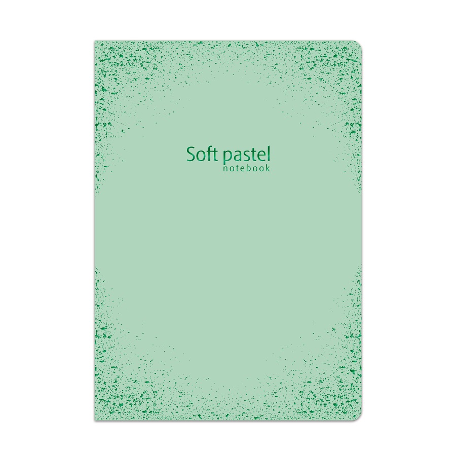 Тетрадка LASTVA Soft Pastel, A4, 52 л., линиран офсет 80 г, корица 300 г, мат ламинат, релеф