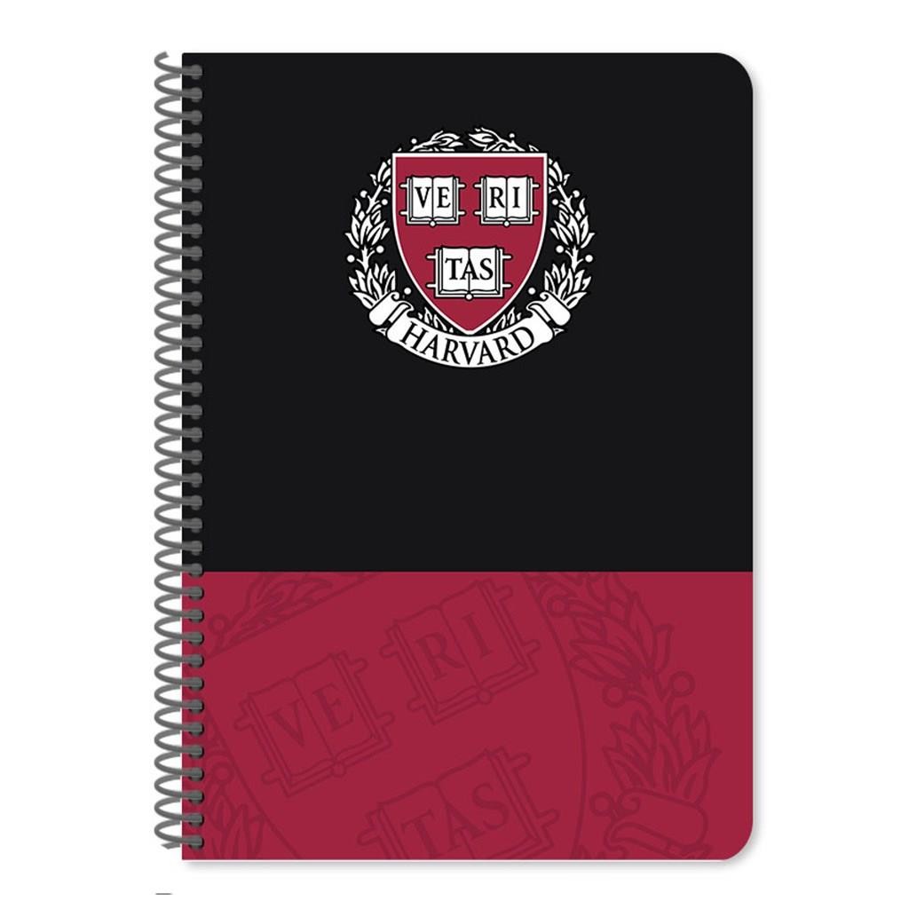 Тетрадка със спирала HARVARD, А5, 60 л., линиран офсет 70 г, 2 теми, корица картон