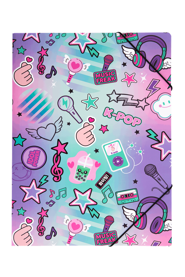 Папка с ластик A3 Coolpack K-POP BRIGHT