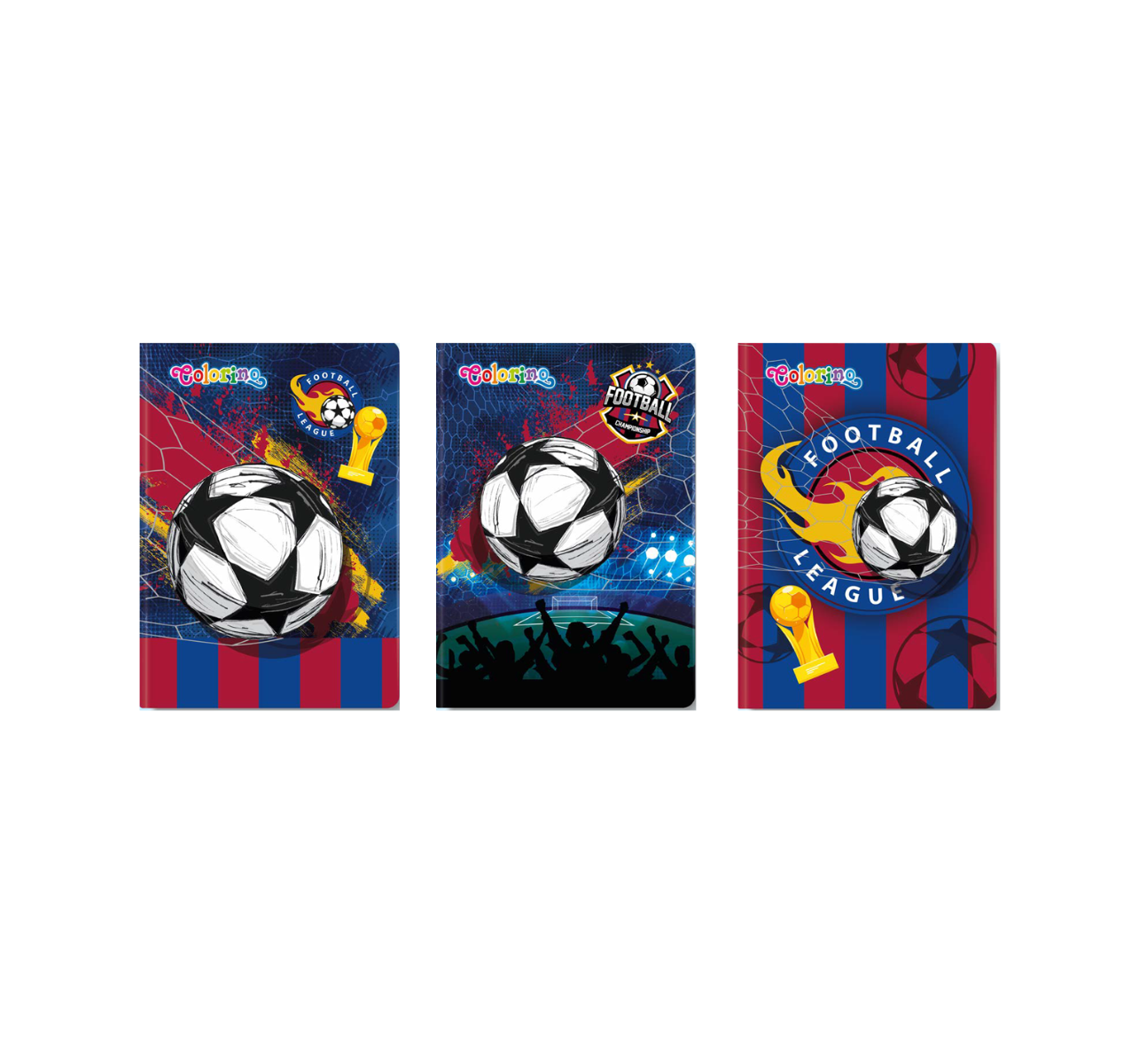 Тетрадка A5 мека корица 32 л. ред Football Colorino