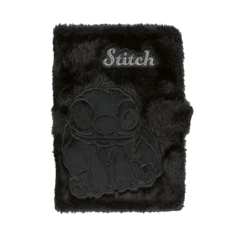 Пухкава тетрадка A5 – Stitch Fluffy BLACK