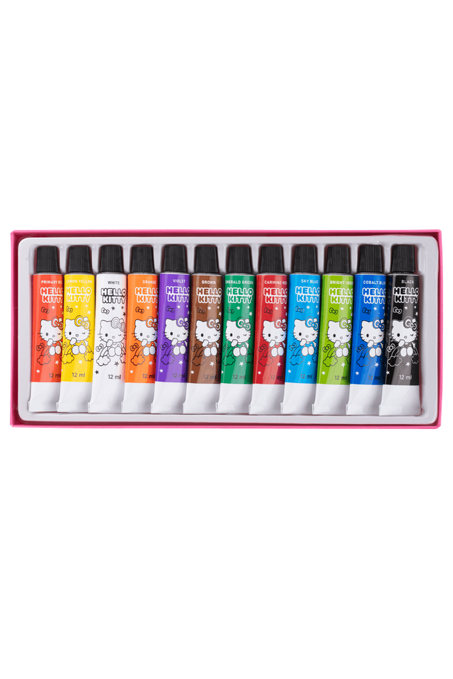 Темперни бои в тубички 12 цвята Colorino Hello Kitty Pastel