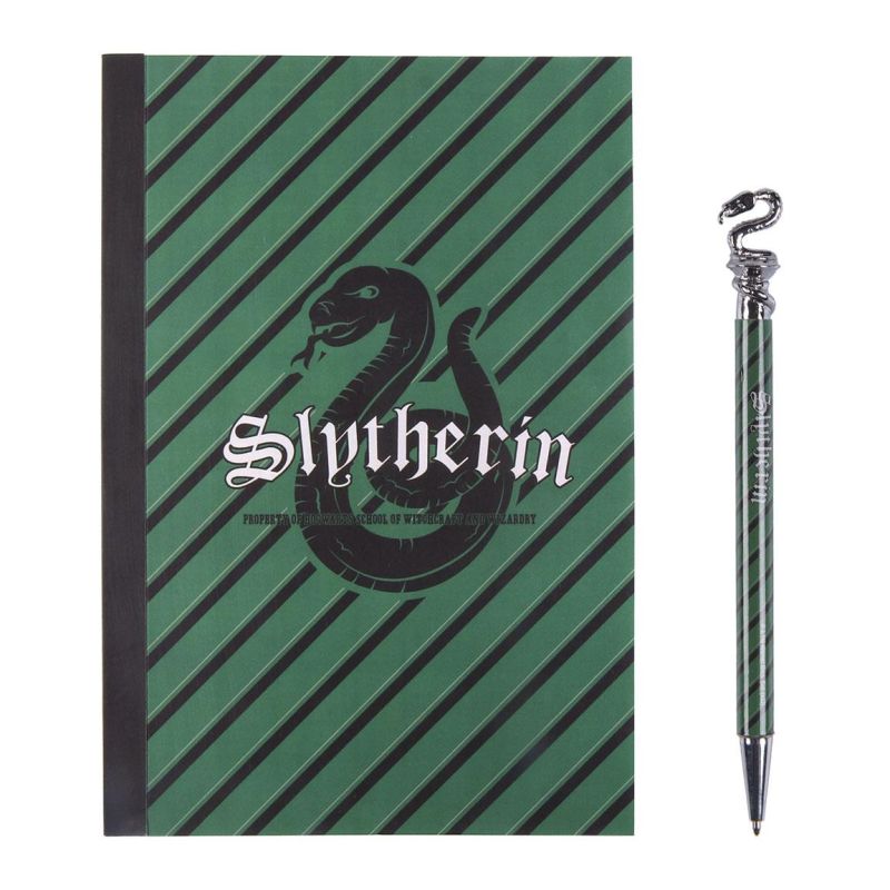 HARRY POTTER SLYTHERIN комплект бележник с химикалка