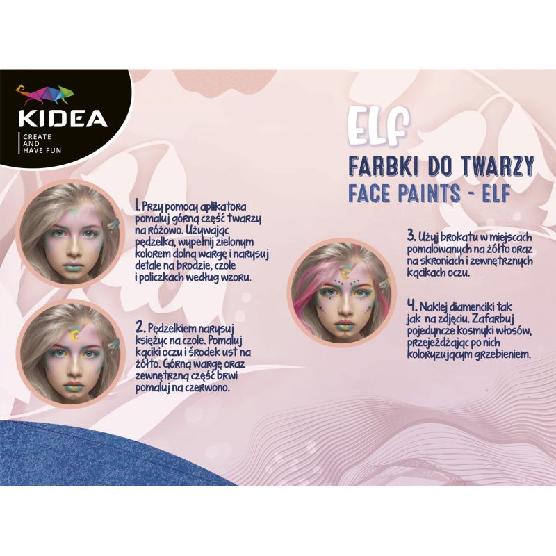 KIDEA комплект боички за лице и коса Елф