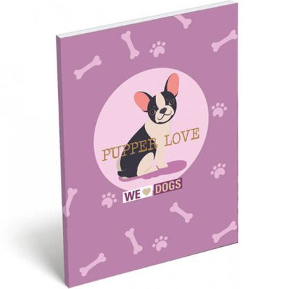 WE LOVE DOGS - PUPS тефтерче А7