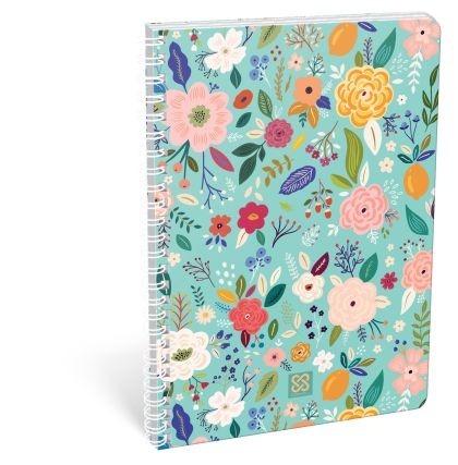 LIZZY CARD  CORNELL Flower тетрадка А4, РЕД